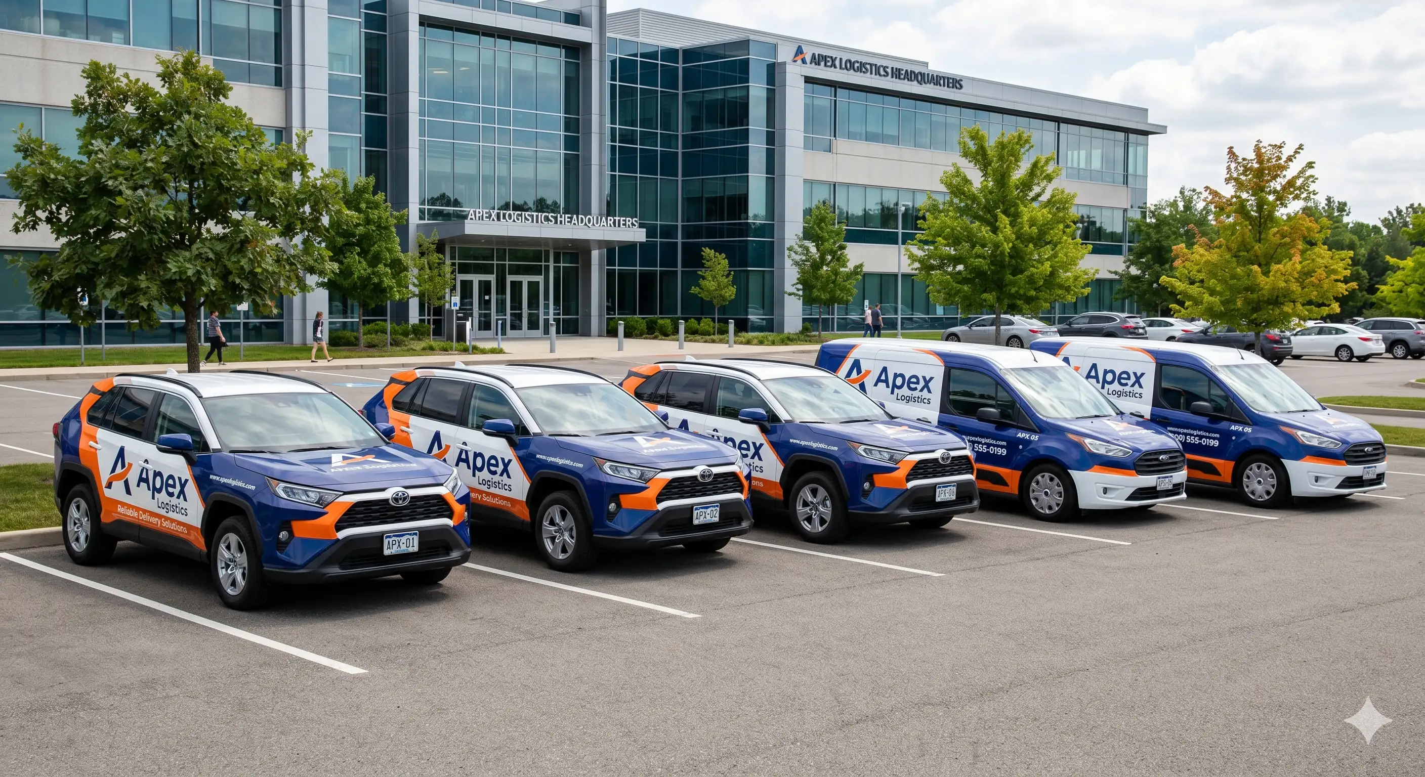 Fleet vehicle wrap on a branded Sacramento service truck
